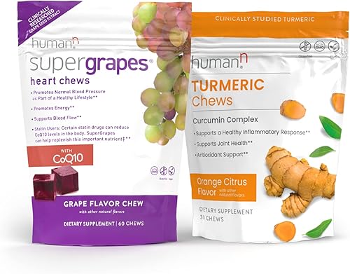 humanN SuperGrapes - Masticables y masticables de cúrcuma