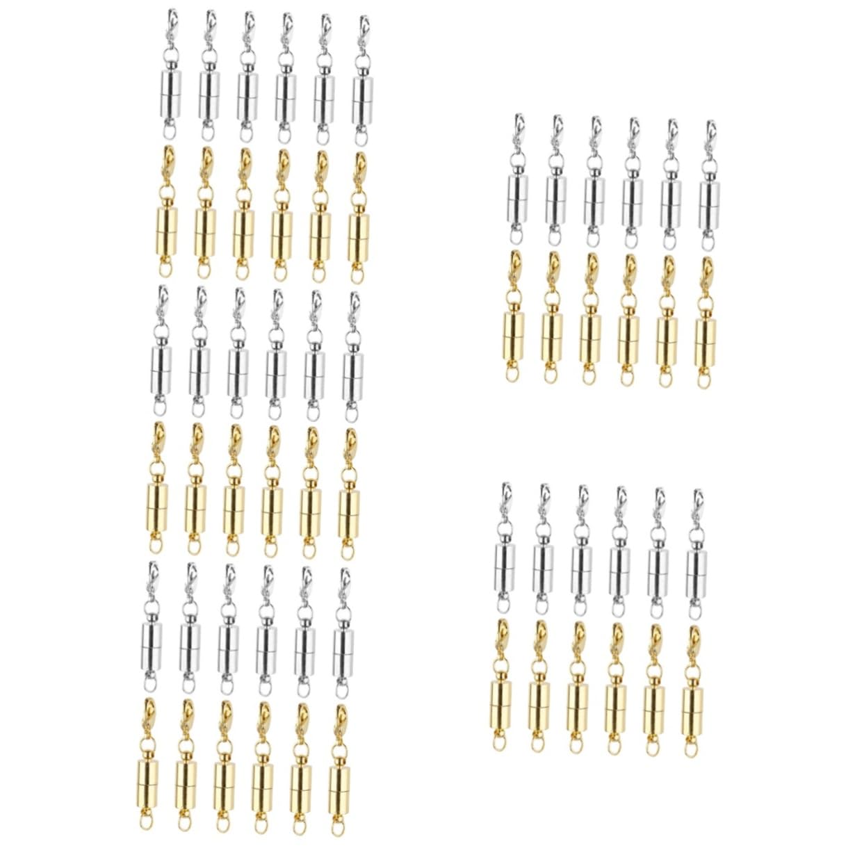 jojofuny 5 Set Fermagli Magnetici Per Gioielli Da Chiusurper Creazioni Fai Da Te Facili Da Attaccarper Collane E Bracciali 12 Pezzi*5