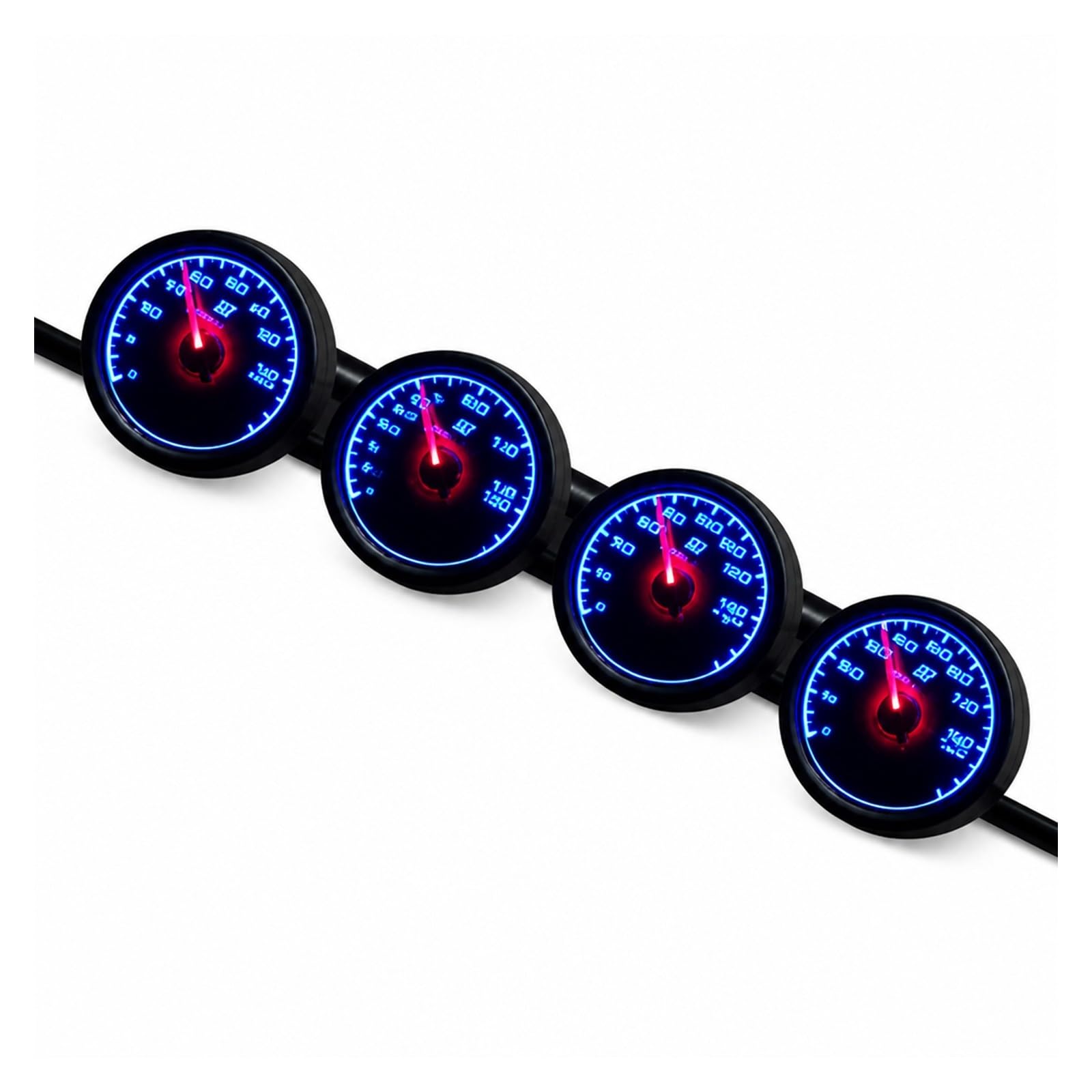 Ciśnieniomierz, Cyfrowy Wskaźnik Samochodowy LCD 62 Mm DF61204 | Turbine