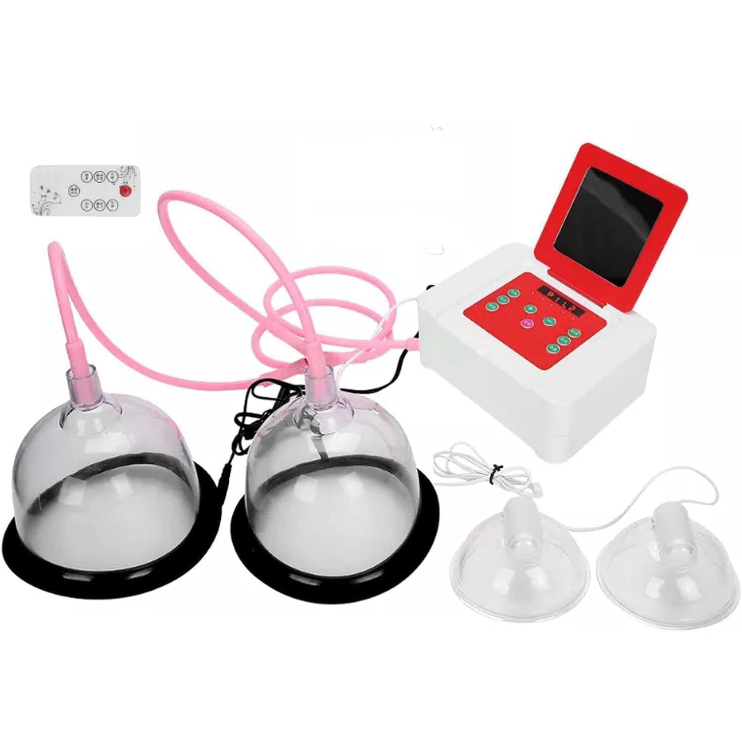 HKFGSHOP USB Wireless Breast Massager, Electric Breast Massager Cup, 2 Modes-breast Enlargement and Electrotherapy, Bust Lift Enhancer Machine Timing Anti Sagging Chest Augmentation