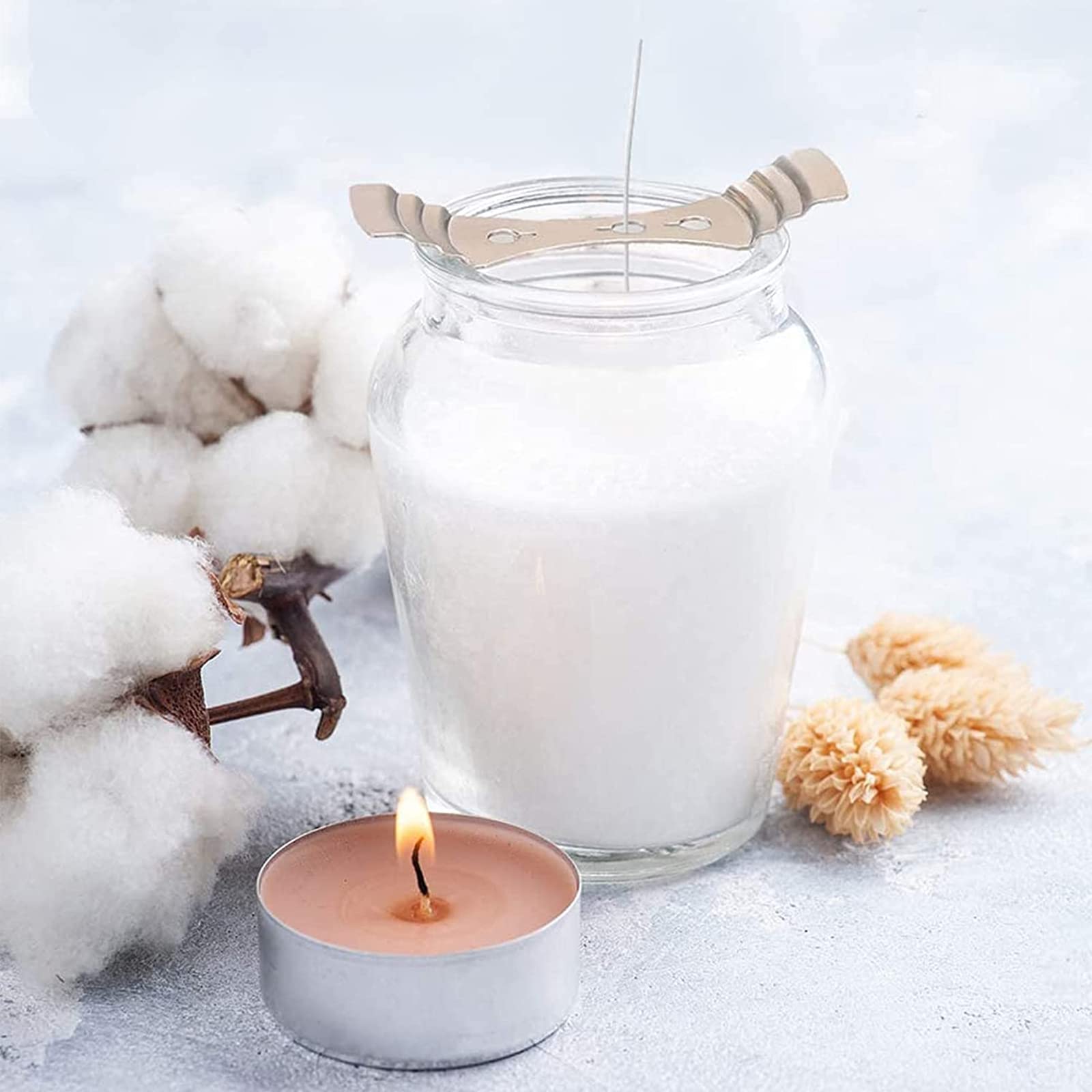 Stoppini per candele,100 pezzi,20 CM,Cotone organico naturale, Stoppino