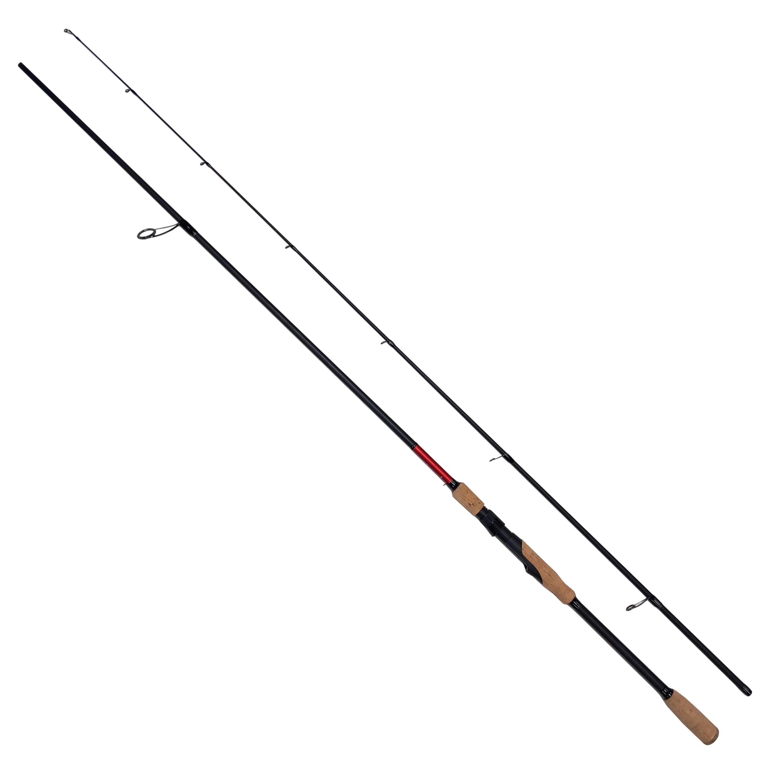 COLLATERAL 24T Carbon Mix Spinning Rod 2‑Piece – Lure and Predator Fishing for Perch Pike Zander (7.5ft - 3-15g cw) [12-21228]