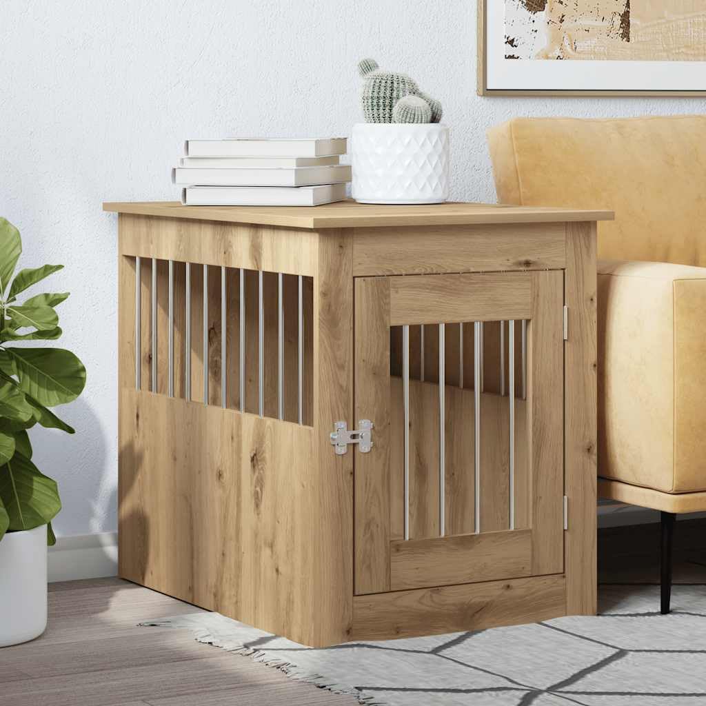 Cage chien meuble chêne : finissez-en avec les cages moches grâce à cette niche 2 en 1