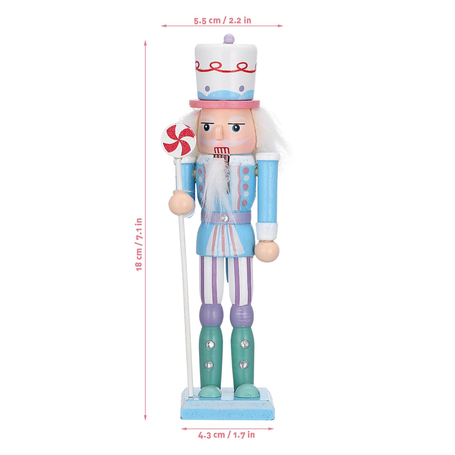 BESPORTBLE 4stücke Teiliges Holz Nussknacker Figuren Weihnachten Dekoration Schreibtisch Zuhause Büro Ornament