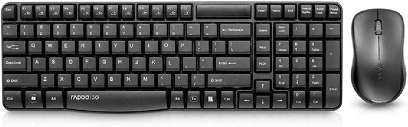 Rapoo X1800 Wireless Keyboard and Mouse Combo (Black)