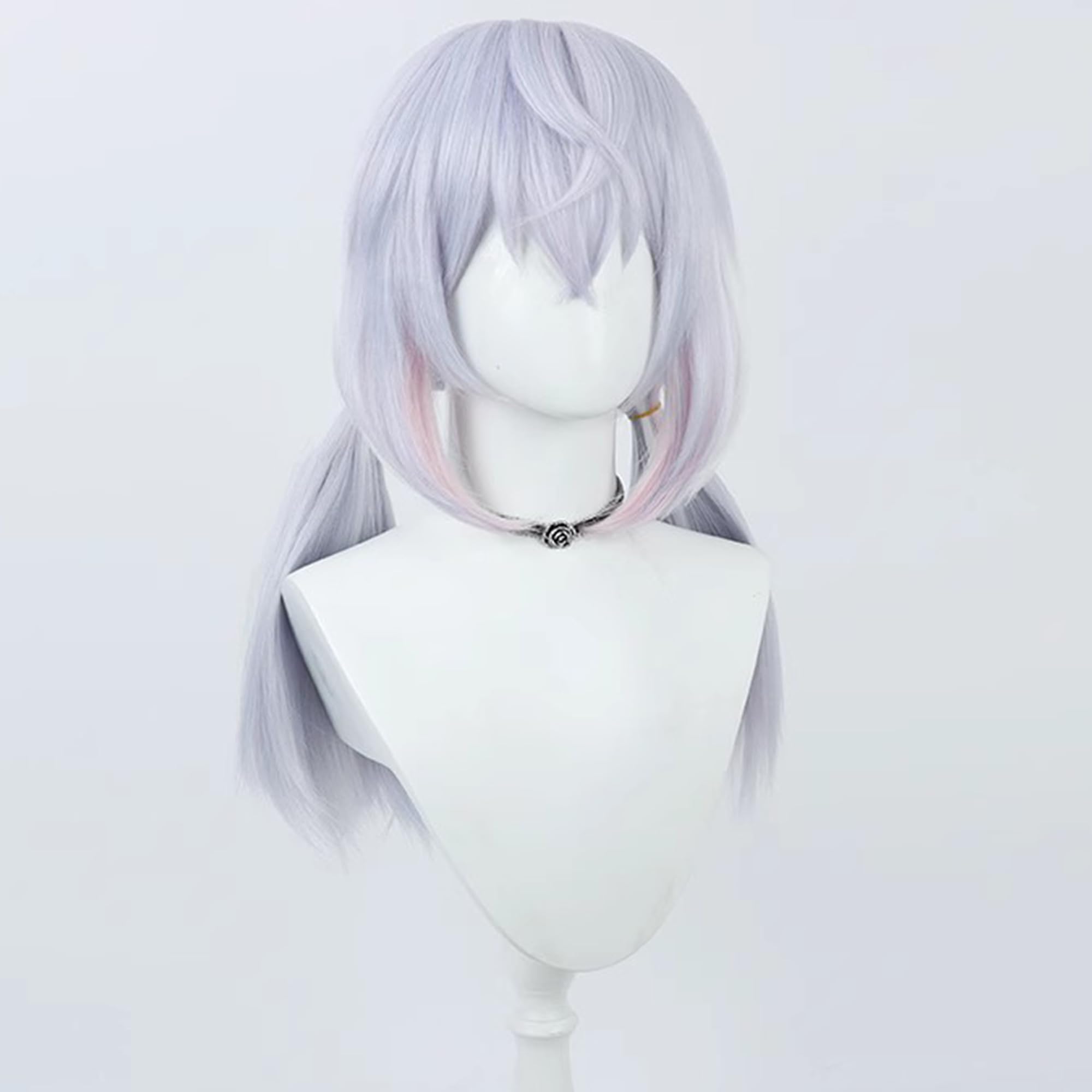 Pale Blue Double Ponytail Cosplay Wig Heat Resistan Synthetic Hairs for Women Halloween Cos Anime Party Replacement Wigs - Image 4