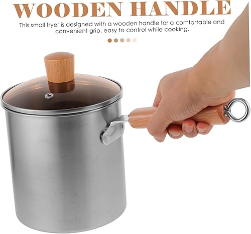 Miniatura 9 de Freidora pequeña pequeña olla de acero inoxidable para cocinar en casa