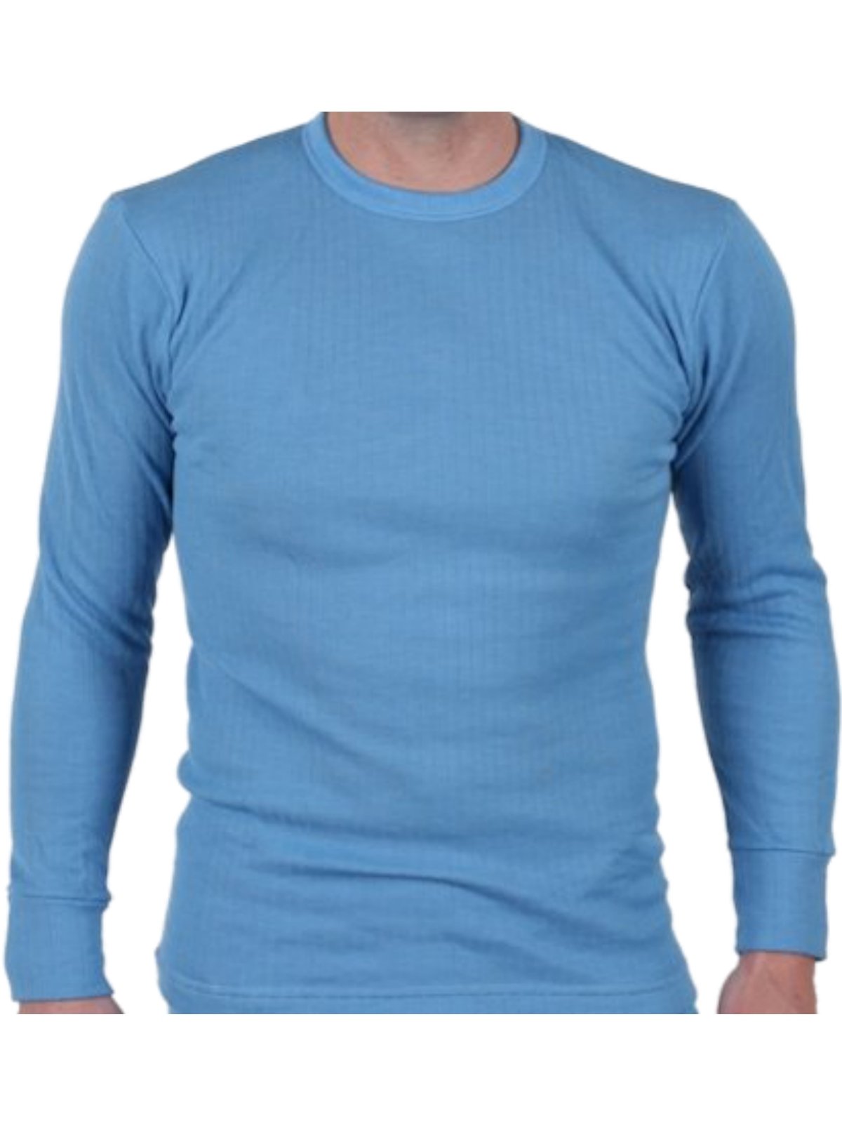 Hduk Mens Thermal Underwear Men's Blue Quality Thermal Long Sleeve Top / T-Shirt / Underwear - Available In White / / Charcoal And In Sizes Small / Medium / Large / X Large / Xx Large (X Large - To Fit Chest 44-46" (112-117 Cms), )