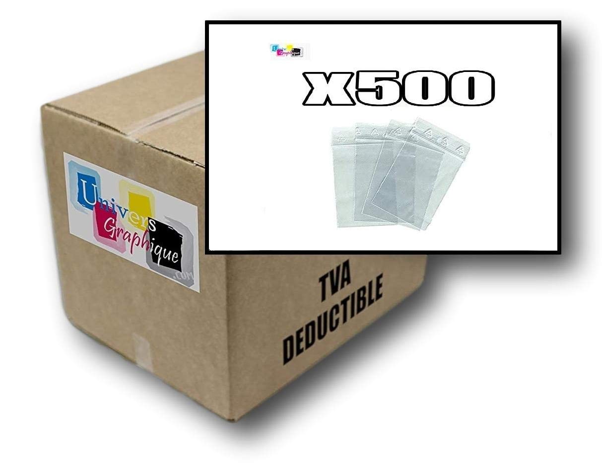Sachets Congélation Zip 23x32cm - Lot 100 Sacs Alimentaires 50µ