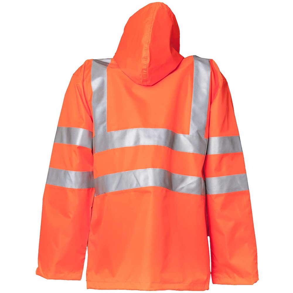 Planam 2061044 Warnschutz Regenjacke, Uni Orange, Größe S