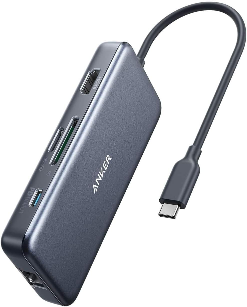 Premium 7-in-1 USB-C Hub, Grey