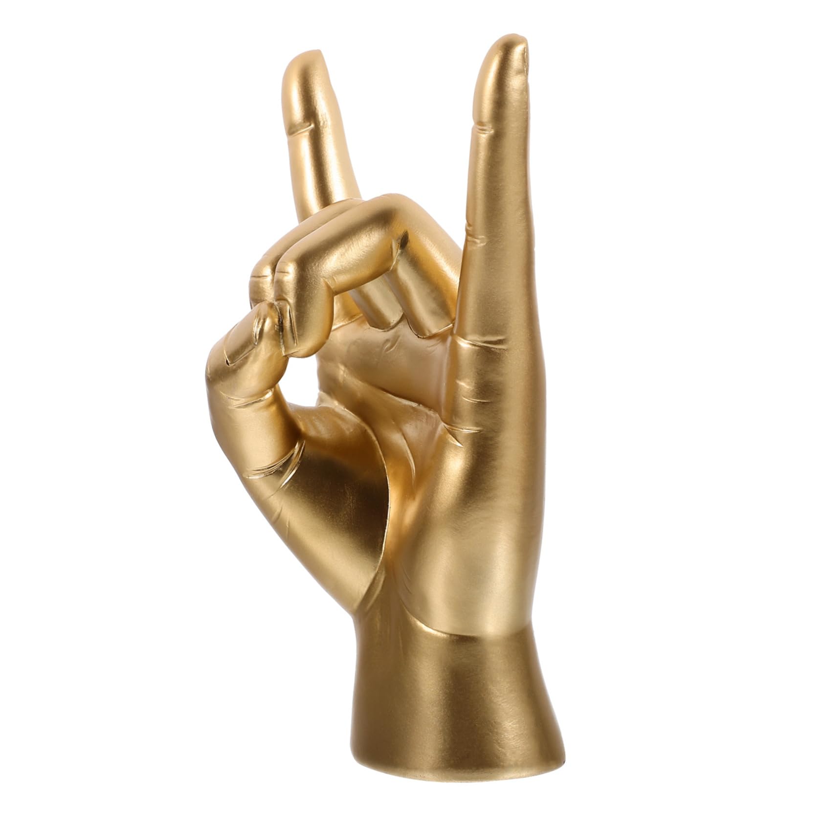 Alipis 2 Pz Modello Di Gesto Di Musica Rock Statua Decorare Arredamento Decorazioni Per La Casa Scultura in Stile Nordico Ornamento Per Il Gesto Della Roccia Domestica Resina