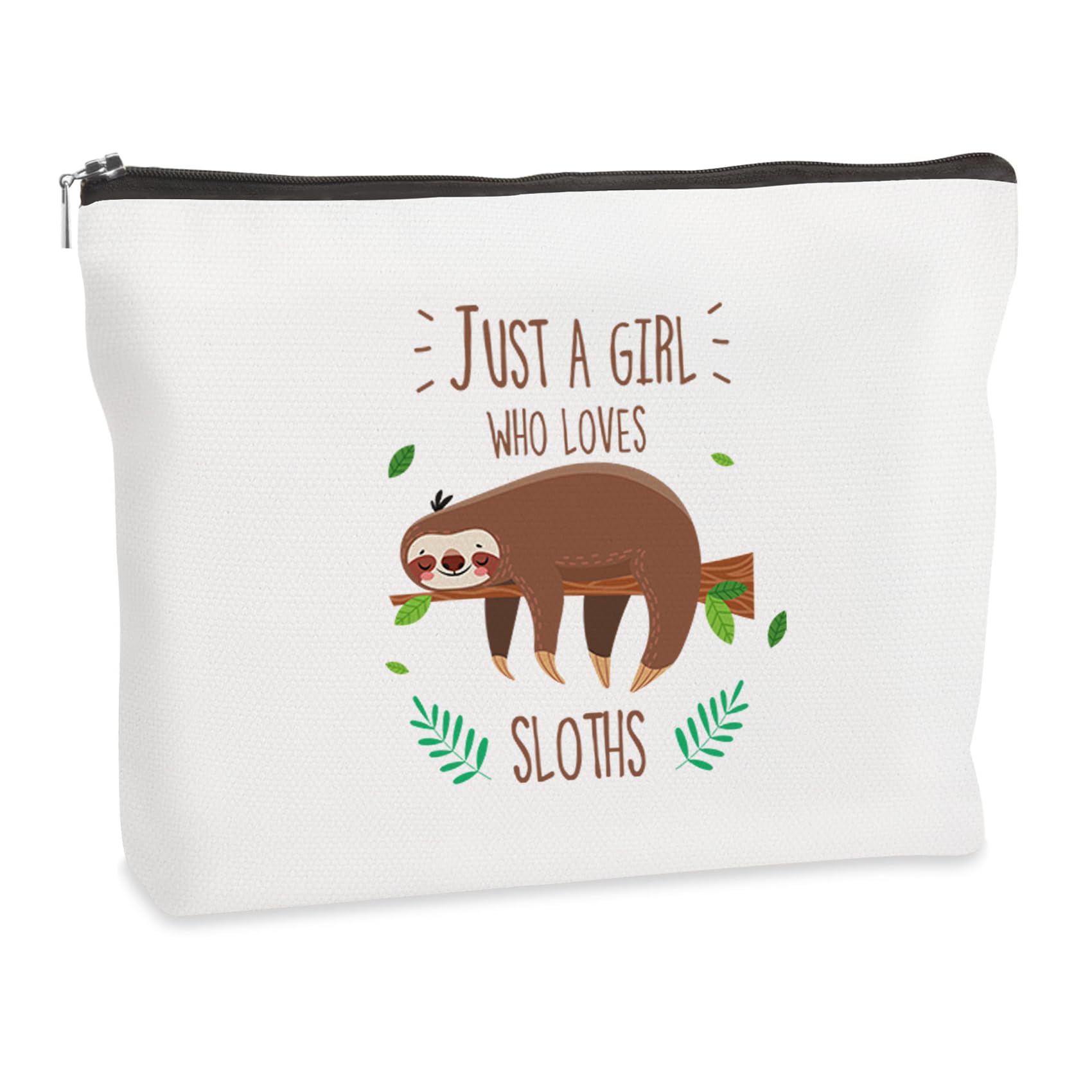 Sloth Gifts for Women Girls, Fun Sloth Animal Themed Makeup Bag Sloths Lovers Gifts Ideal for Christmas Birthday Valentines Galentines Mothers Day Xmas Stocking Fillers Graduation Presents