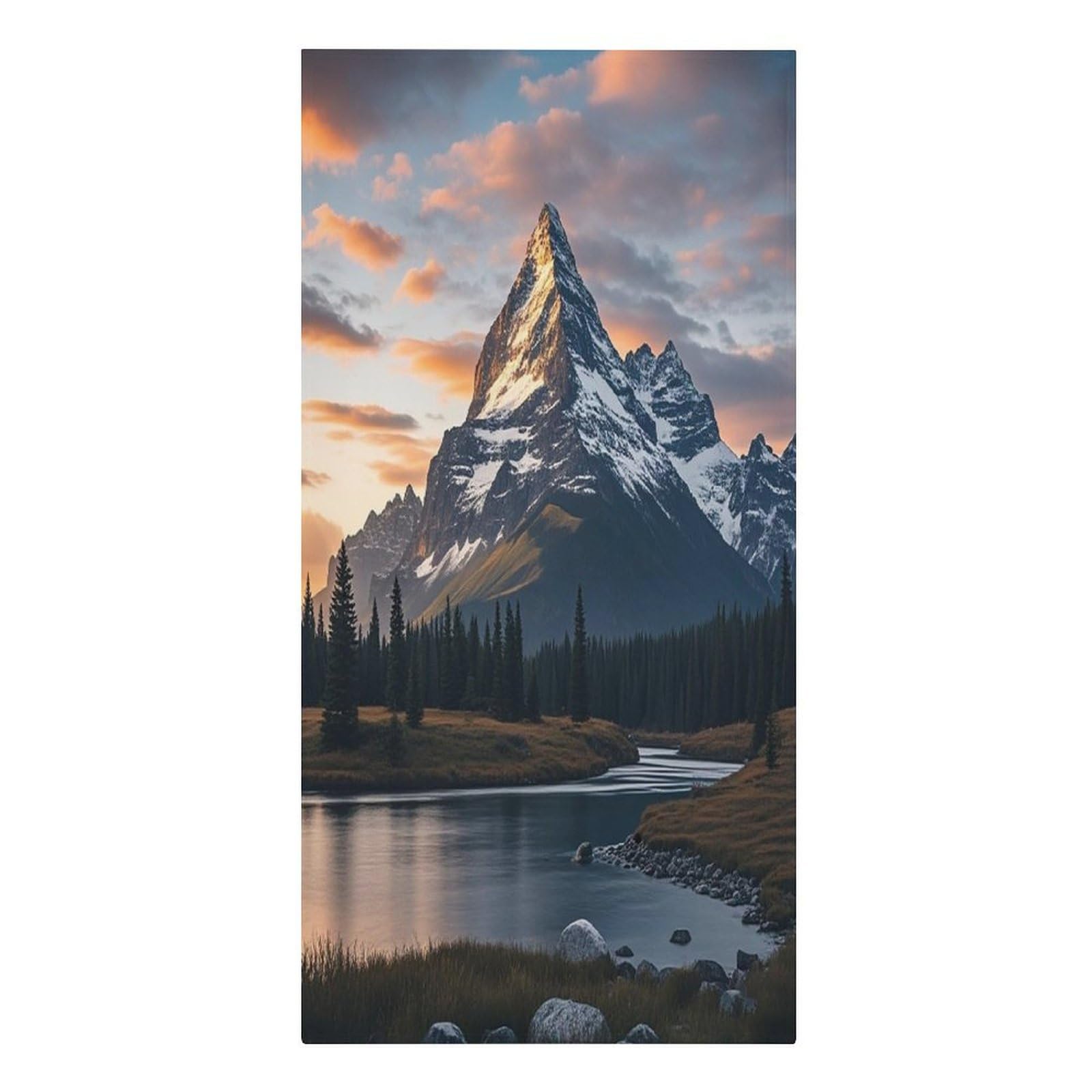 FekiLoot Mount at Sunset Towels Soft Oversized Beach Towels Absorbent Sand Free Bath Towel Travel Compact Swim Towels Lightweight Quick Dry Pool Towel Large Beach Blanket 30" X 61"