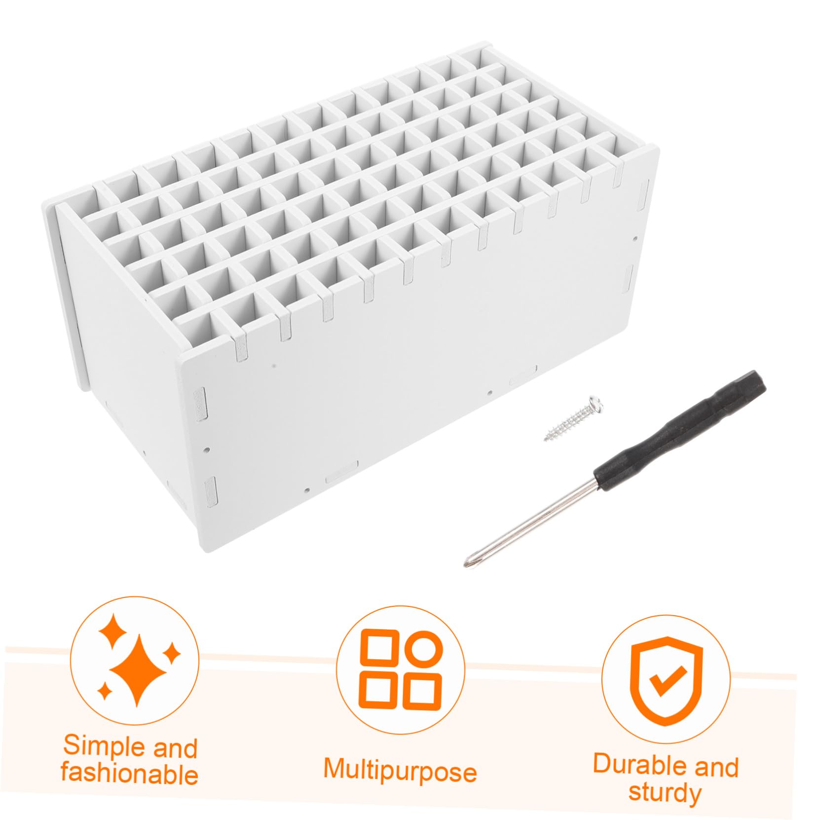 MAGICLULU Portapenne Scomparti Trasparenti Organizer da Scrivania Portaoggetti Multiuso per Cancelleria Design Elegante e Moderno Adatto Uffici e Studi