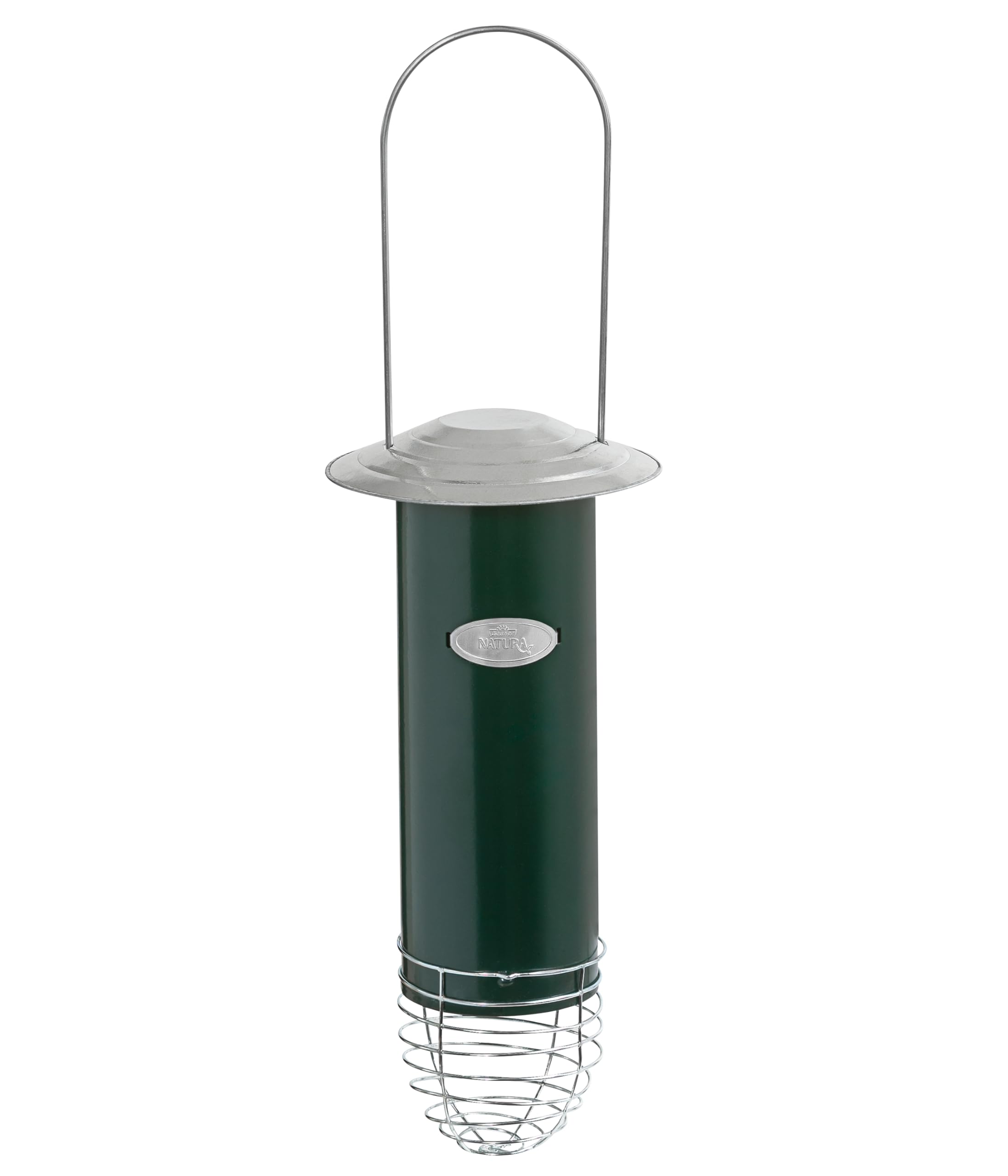 Distributeur de boules de graisse pour oiseaux sauvages Dehner Natura en métal vert