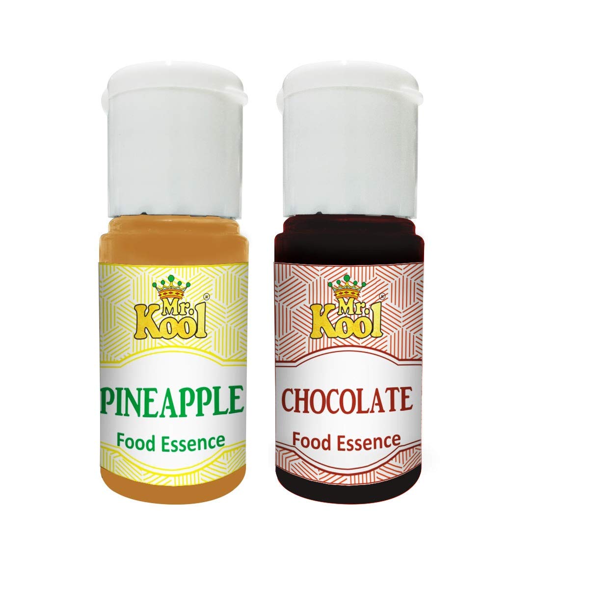 MR. KOOL Food Essence Pineapple, Chocolate Flavors 20ml Each Combo Pack of 2 Essence for Cake, Cookies, Ice Cream, Sweets (40ml)
