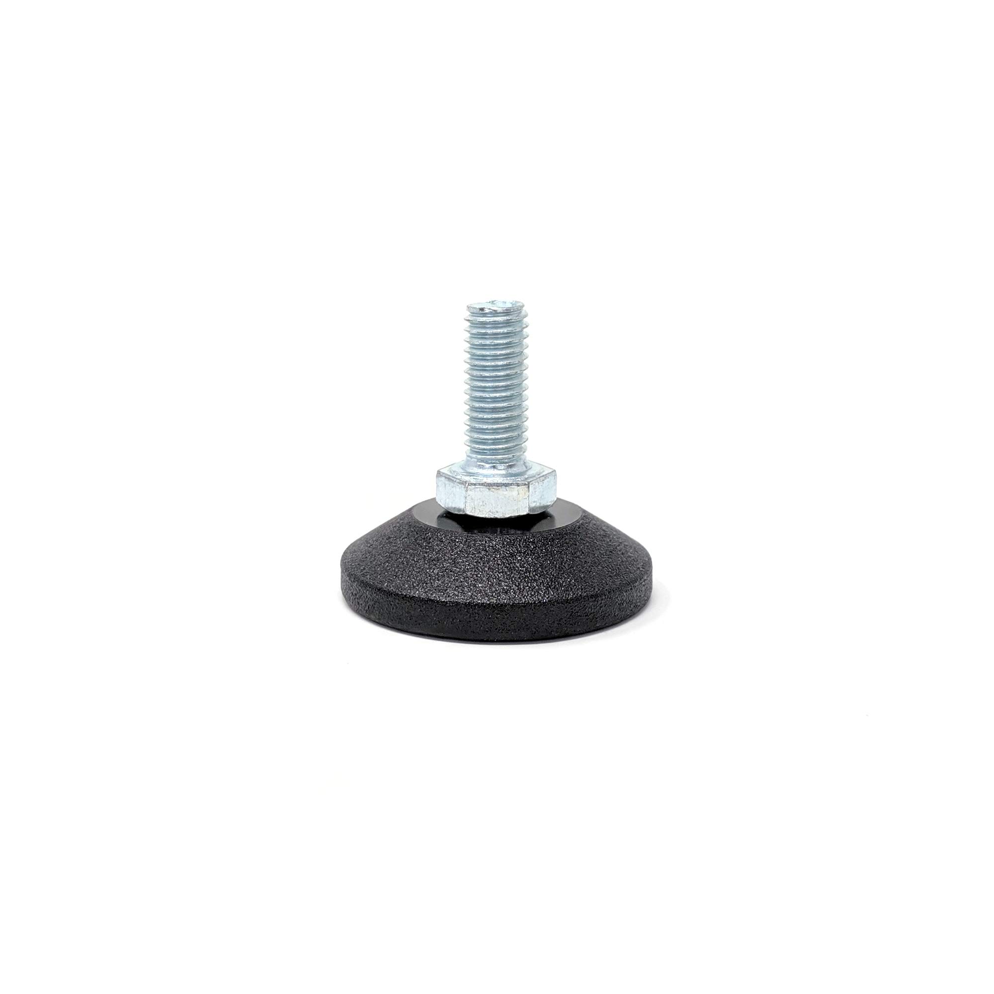 Adjustable Feet with Articulating Base (38mm Diameter Base, M8x20mm, Pack of 48) Weight Rated Threaded Furniture Appliance Machine Foot - Made in Germany โ image 1