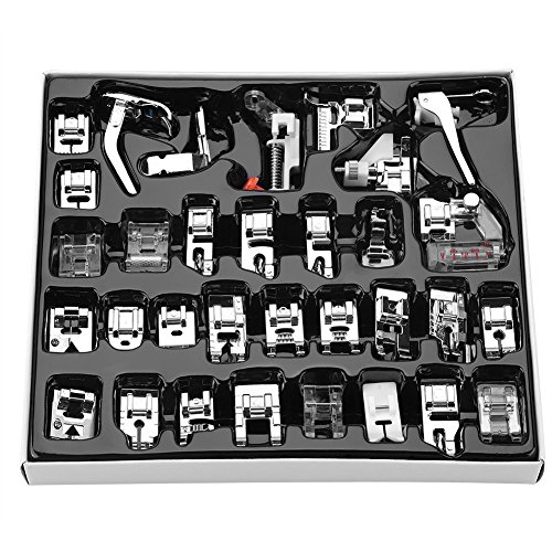 Kit universal de 32 piezas de pies para máquina de coser miniatura 4