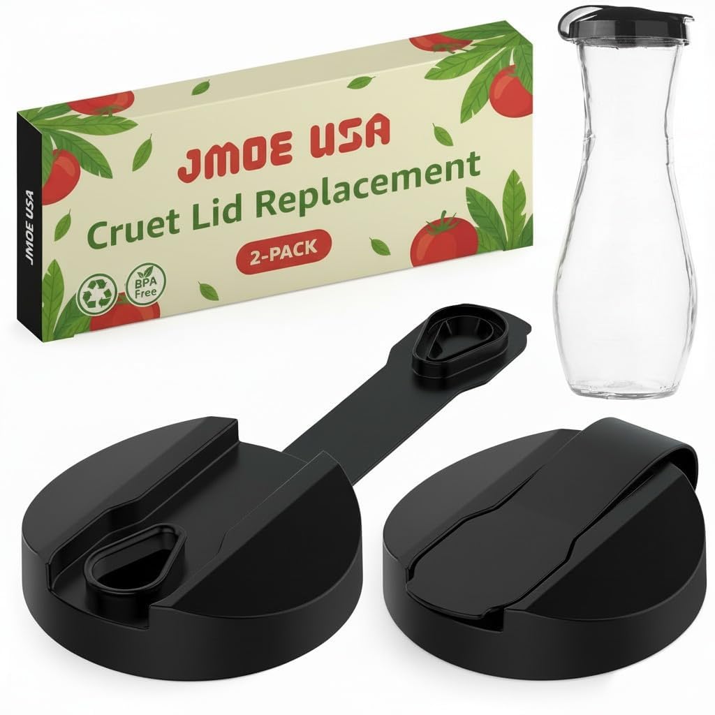 Bouchons De Rechange Pour Bouteille Vinaigrette Good Season – Lot De 2, étanches Et Réutilisables, Compatibles Avec Les Bouteilles à Mélangeur