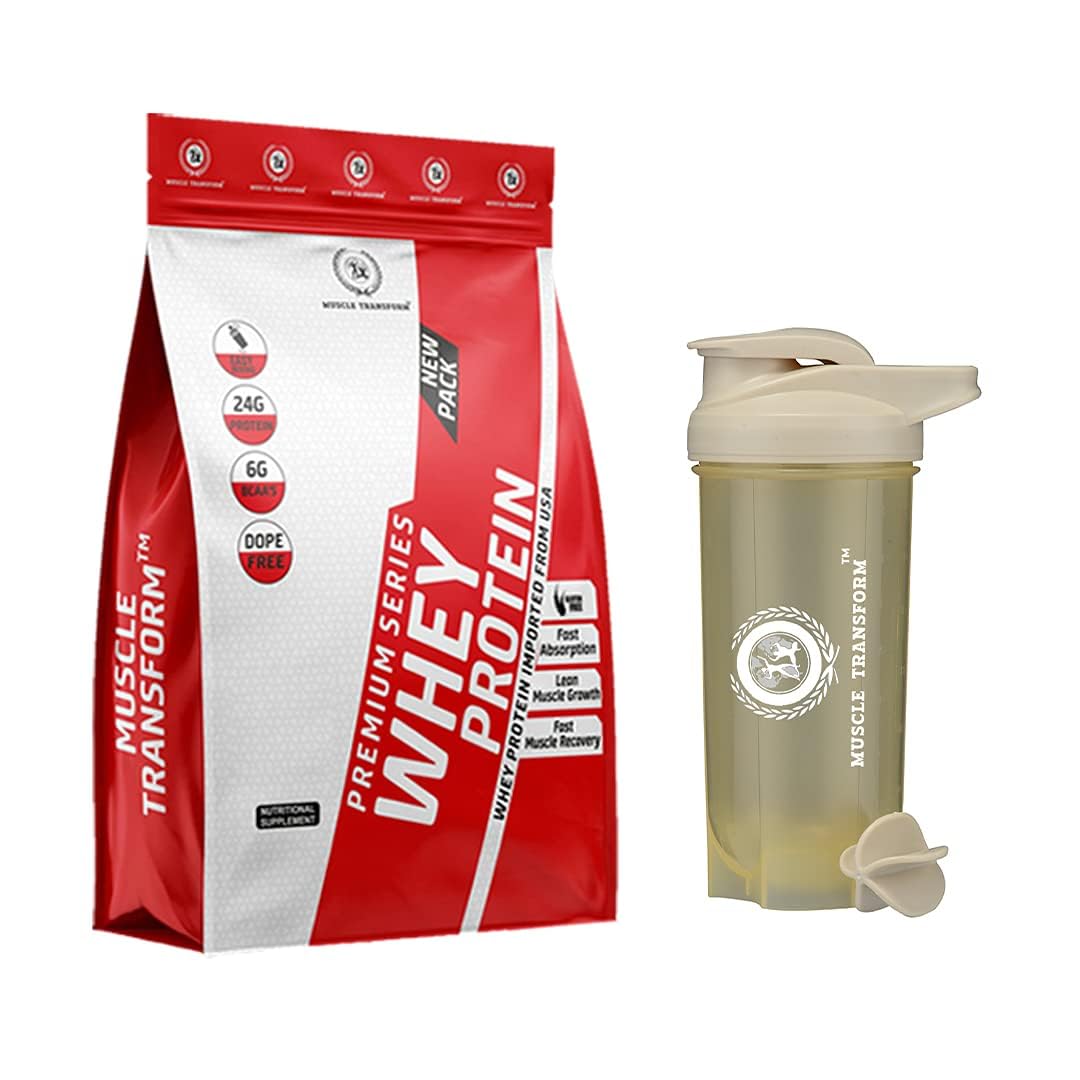 Muscle Transform NUTRACEUTICALS- WHEY PROTIEN, LACTASE, LIPASE POWDER, 1Kg Muscle Transform 100% Hyper Whey Protein, 24g High Protein, 6g BCAA, 6g EAA | Muscle Building Premium Whey [1kg, Rabdi Kulfi] Free Gym Shaker