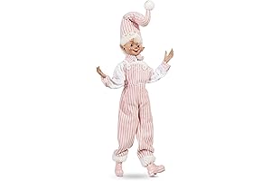 Posable Elf Figurine for Christmas Cheer