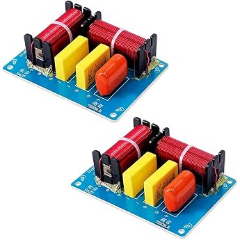 VOANZO 2pcs 180W Speaker Crossover 2-Way Crossover High and Low Frequency Crossover Point 2900Hz for HiFi Library Center Spea