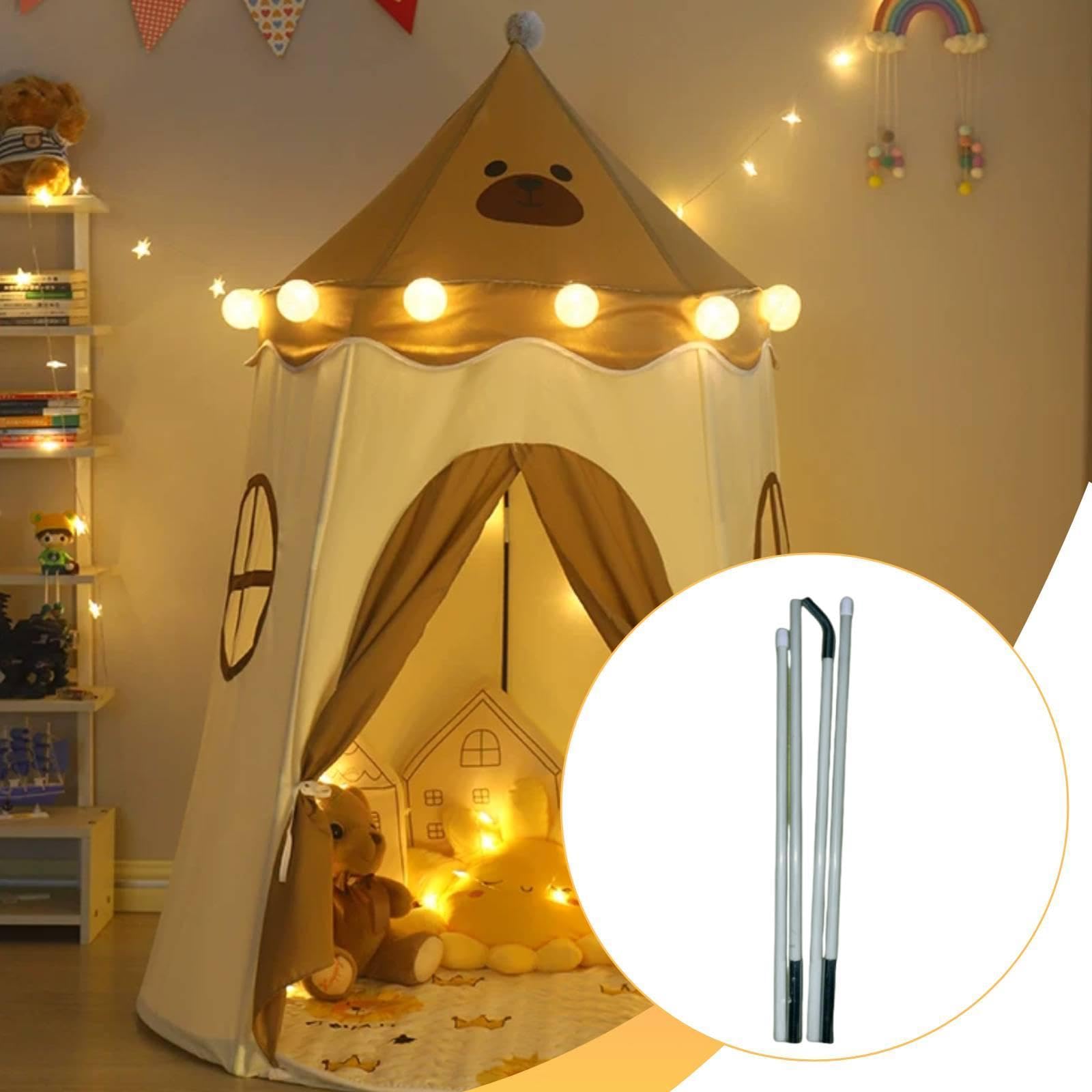 Set di Tenda da Gioco per Bambini, Ideali per Riparazioni E Fai da Te. Diametro 7,9 Mm, Adatti a Tende da 100x120 Cm. Sostituti Flessibili E, 1 Pezzo