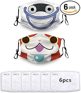 Amazon Co Jp 妖怪のウォッチ ようかいウォッチ 布マスク ウィスパー ジバニャン コマさん コマじろう ゲーム アニメ 妖 大人用 子供用 2枚セット キッズ 洗える 3d立体 コスプレ 仮装 伸縮素材 不織布 耳も痛くない 呼吸しやすい 抗菌タイプ 繰り返し使える M ホビー