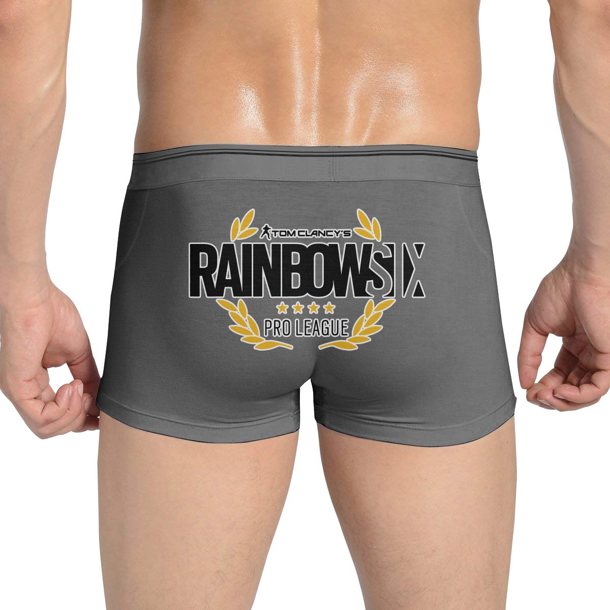 Men's Six Siege Logo Boxer Briefs Soft Breathable Stretch Underwear
