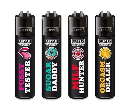 Clipper Feuerzeuge Adult Slogan 2 (FFX - Limited Edition, 4er Set), Sonderserie 2025 Clipper Feuerzeuge Adult Slogan 2 (FFX - Limited Edition, 4er Set), Sonderserie 2025