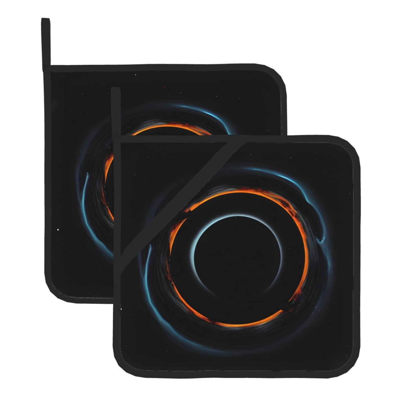 Mysterious Cosmic Black Holes Square Heat Resistant Trivet Set Thick and Durable for Baking Barbecue Cookware Oven