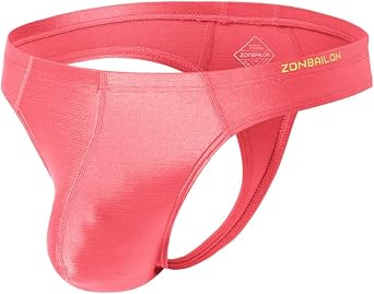 Mens Ice Silk Thong Sexy Pouch Bulge G String Underwear in Multiple Colors