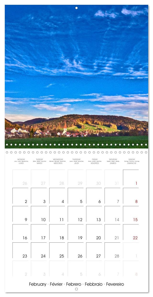 Les paysages d'Allemagne (Calendrier mural carré 2026 30x30 cm) Calendrier double avec une page pour vos prises de notes: Les paysages d'Allemagne, aussi uniques que différents