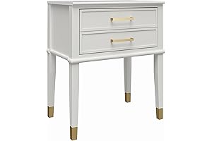 CosmoLiving by Cosmopolitan Westerleigh White Coastal Side Tables
