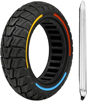 10x2.75/10x2.70-6.5 Electric Scooter Solid Tire, 70/65-6.5 Tire Replacement for Hover-1 Alpha, Hiboy Titan PRO, Emove Cruiser, Evercross H5,Dualtron 3,Speedway 5,Kugoo G-Booster G2 Pro- 3 colour