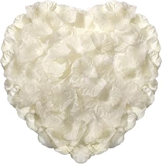 CO-RODE 1200pcs Ivory Rose Petals,Artificial Flowers for Wedding,Parties,Romantic Night,Valentine's Day,Anniversaries