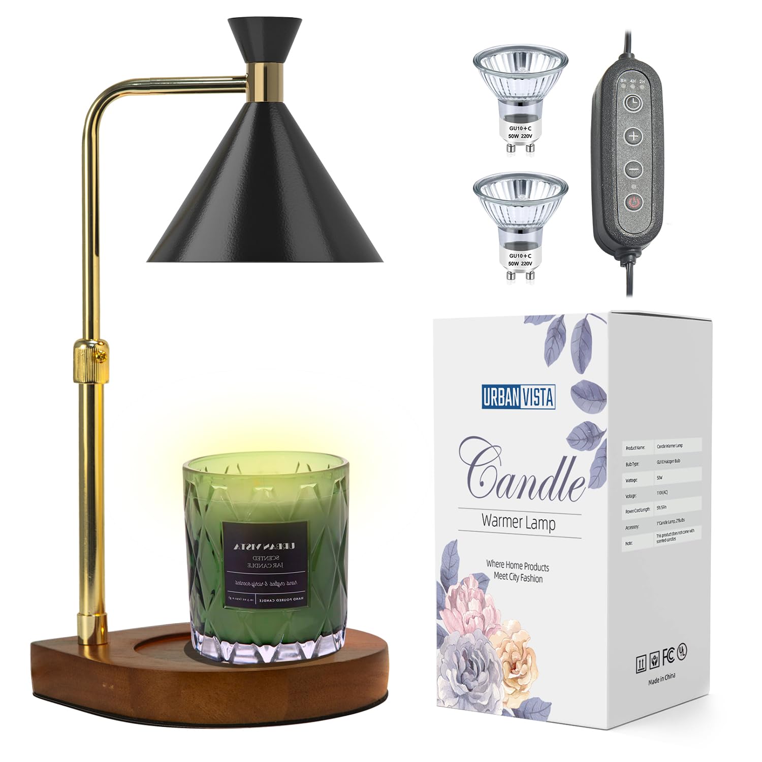 Courtney's Candles Open Style Black Mini Size - Replacement Decorative Shade for Fragrance Lamp