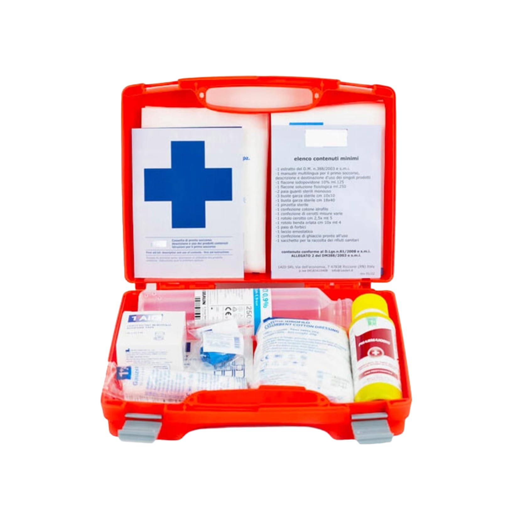 Rocard® | Cassetta medica di pronto soccorso | Con ALLEGATO 2 | per aziende o unità produttive con meno di 3 dipendenti | Conforme DM388/DL81 | Made in Italy