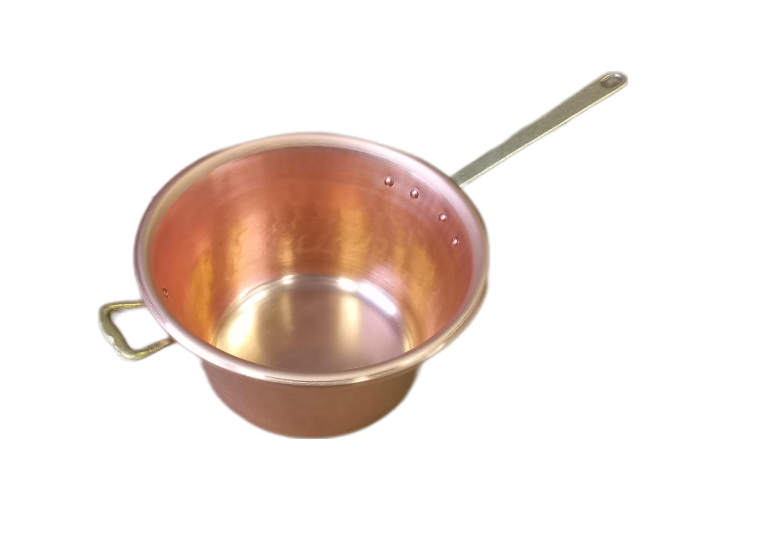 Paiolo in Rame per Polenta Manico in Ottone Diametro 26cm