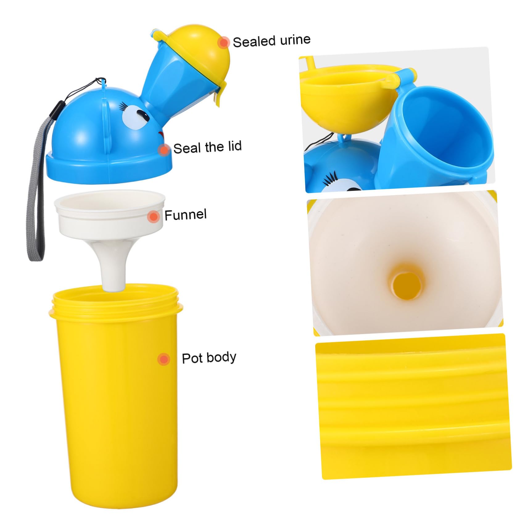 PEPLAYTAL Portable Toddler Potty Seat for Toilet Boys Training Potty Emergency Urinal for Boys Outdoor Kids Random Color