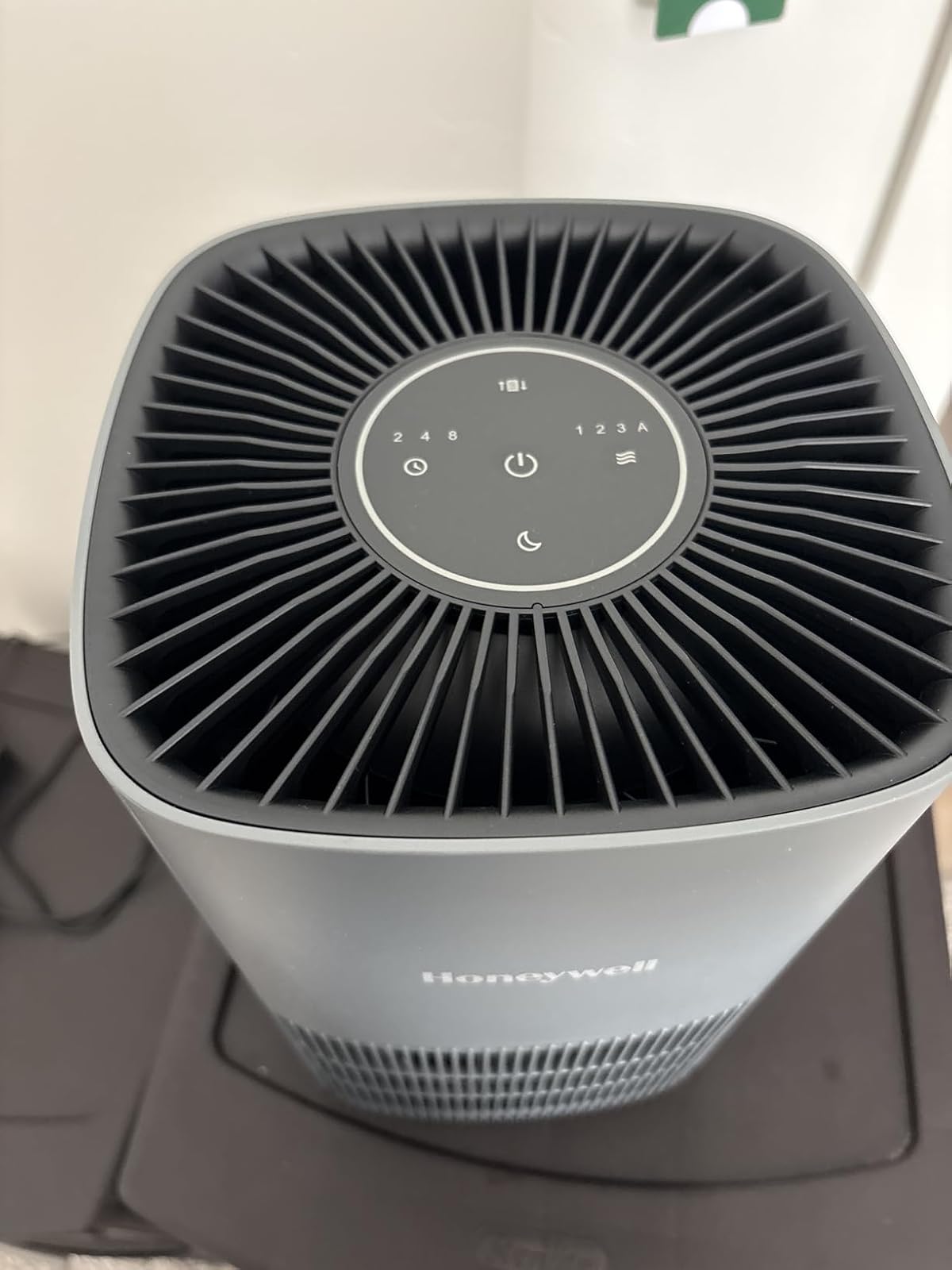 Honeywell AllergenPlus HPA125 Air Purifier in grey color showing compact tabletop design
