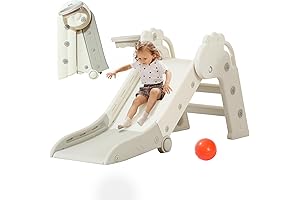 Foldable Toddler Slide for Indoor and Outdoor Fun