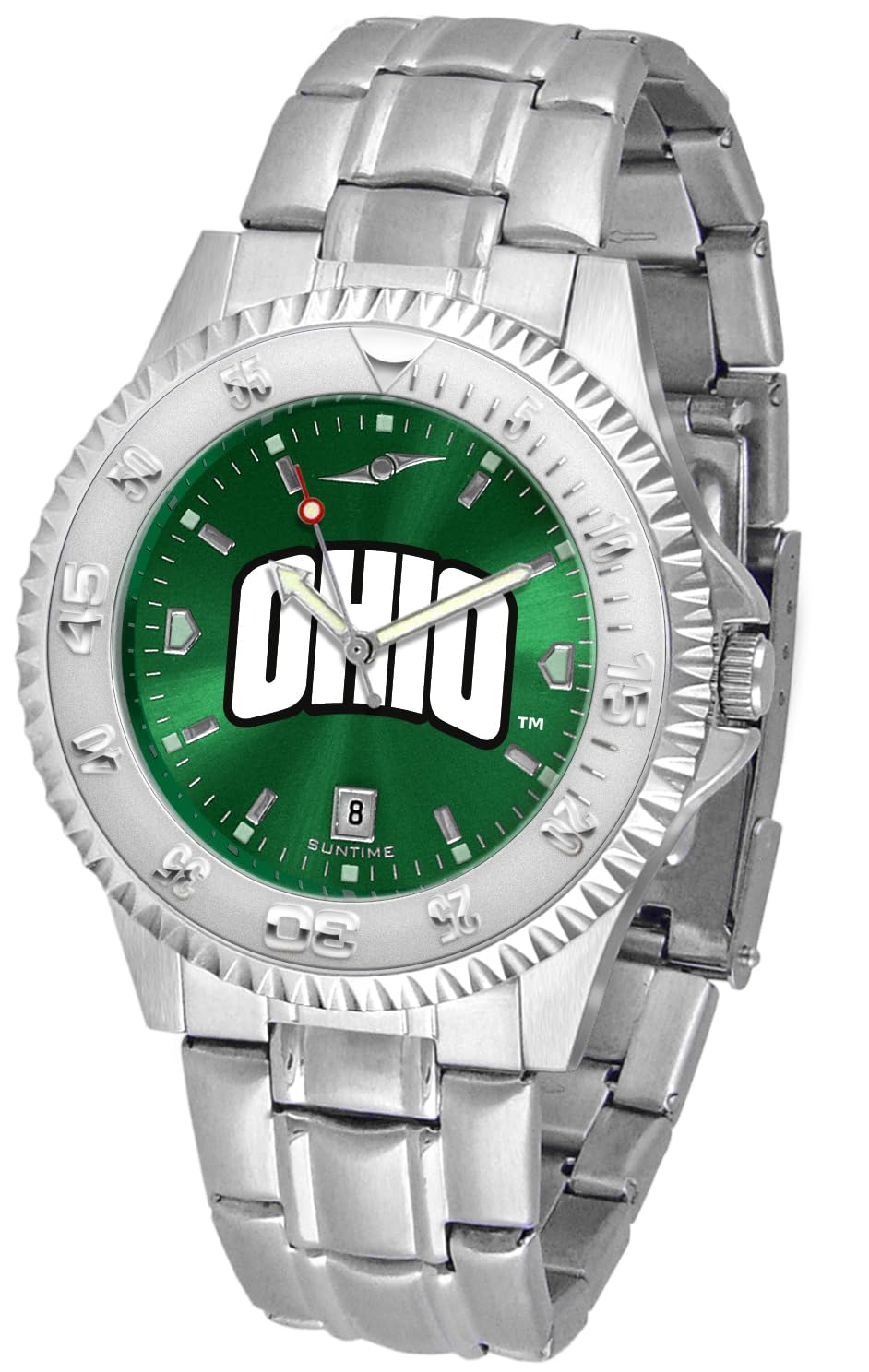 SunTime Men's Competitor 40mm Quartz Watch, 20mm Stainless Steel Strap, Anochrome Dial