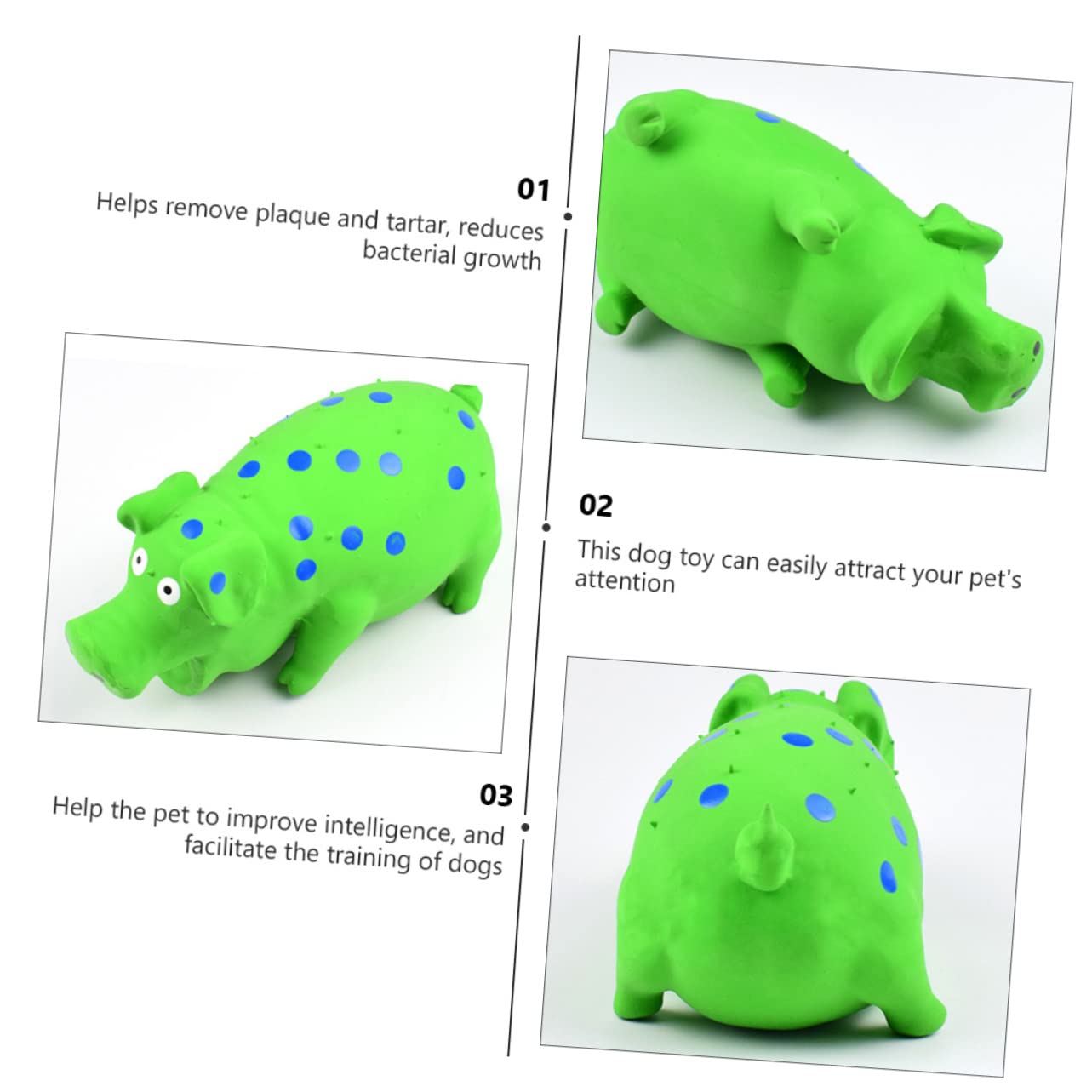 POPETPOP 3stücke Simuliertes Latex-kauspielzeug Für Hunde Geräuschendes Langlebiges Molarspielzeug Zahnpflege Spielzeug Für Hunde Und