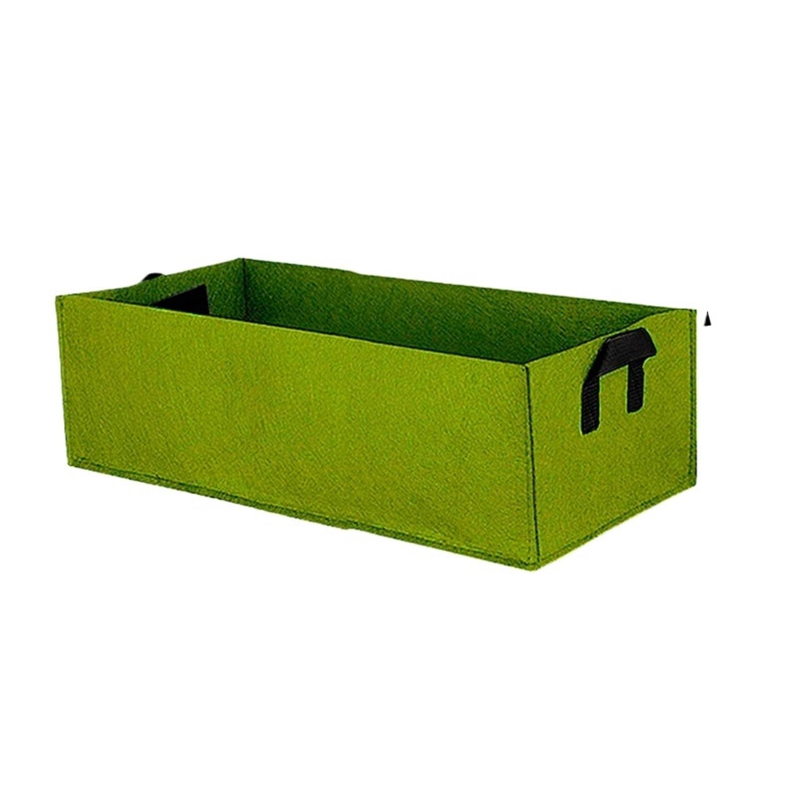 DCUIPG 3Pcs Rectangle Breathable Planting Container Grow Bag Fabric Raised Garden Bed Planter Pot For Plants Flowers Vegetables for Vegetables
