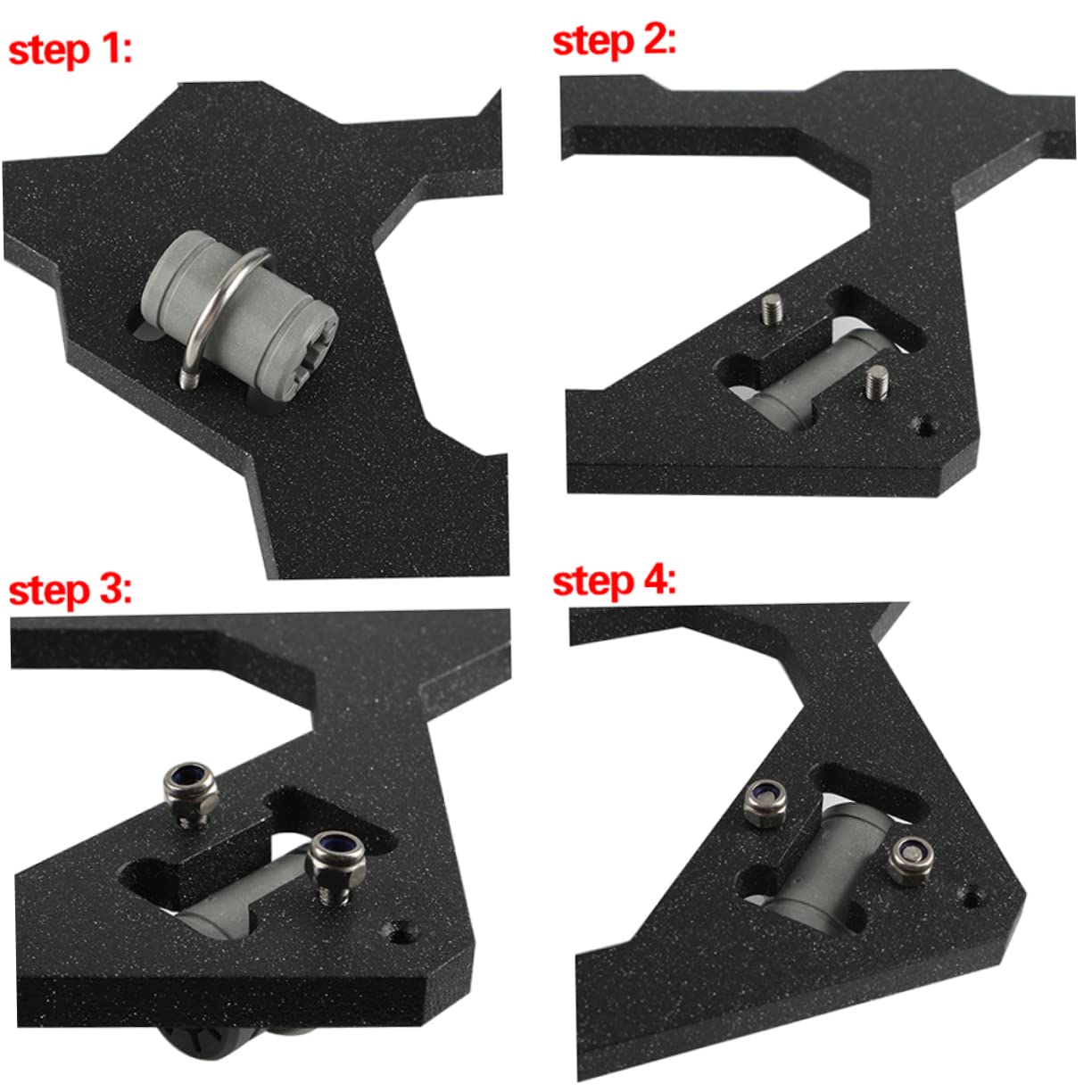 ULTECHNOVO Piastra Di Supporto Per Letto Caldo y Kit Di Morsetti Lmuu Accessori e Parti Per Stampante Realizzata in Metallo Spazzolata e Anodizzata Per Planarità e Facile Sostituzione