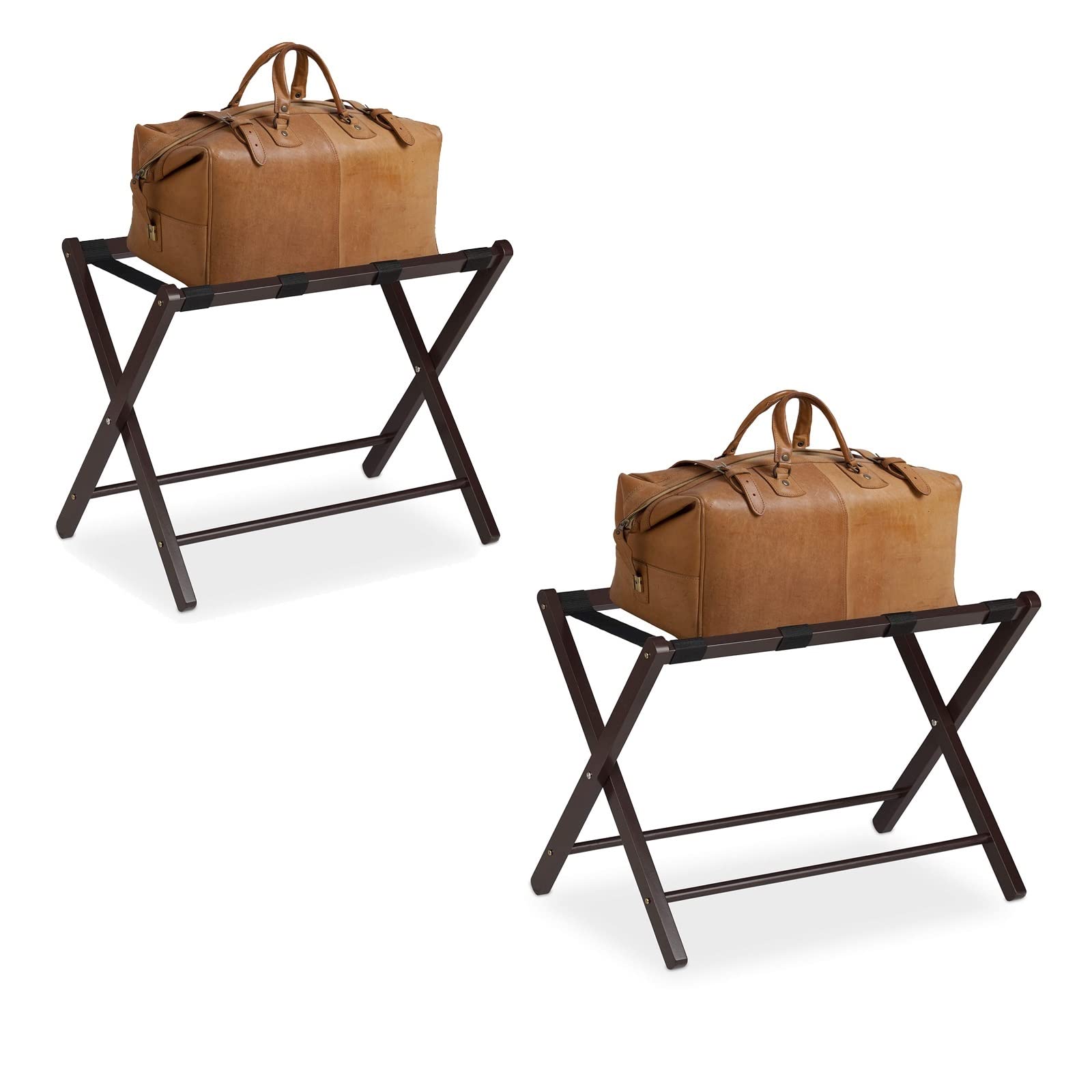 Porte-Bagages de Chambre en Bois pour Valise : Ambiance Hôtel à la Maison