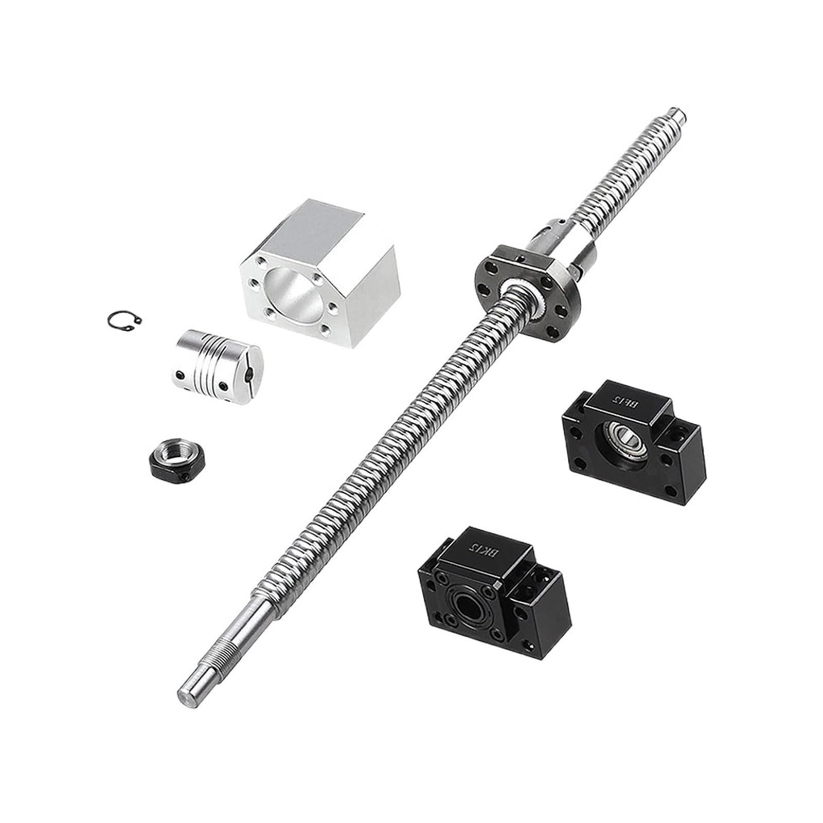 Metal Ball Screw nut SFU1204 Set RM1204 Rolled Ball Screw C7 with End Machined+1204 Ball Nut + Nut Housing+BK/BF10 End + Coupler(400mm)