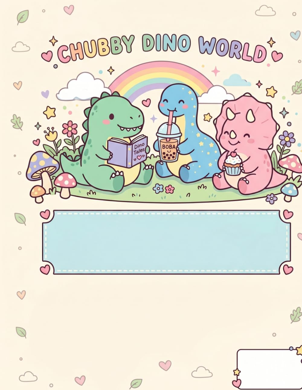 Chubby Dinosaurs for Stress Relief Coloring Book